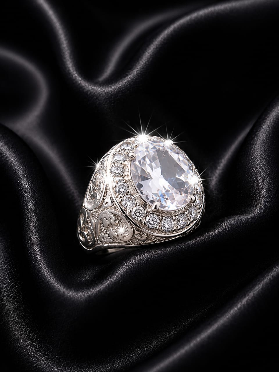 Cincin Swiss Batu Putih